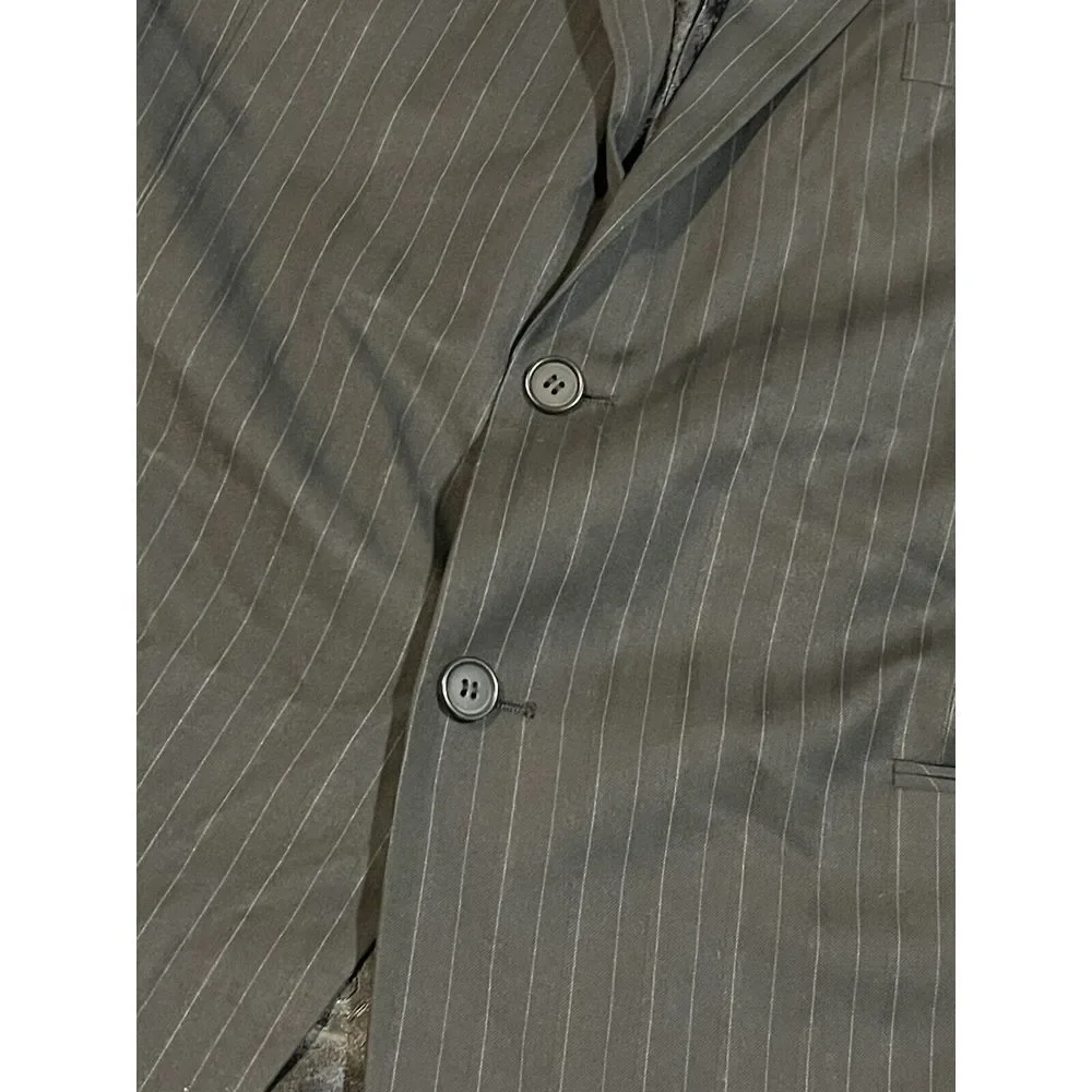 Mens Black Blazer 48R Size MIDTOWN MAN Sport‎ Coat Vintage Jacket. D-315